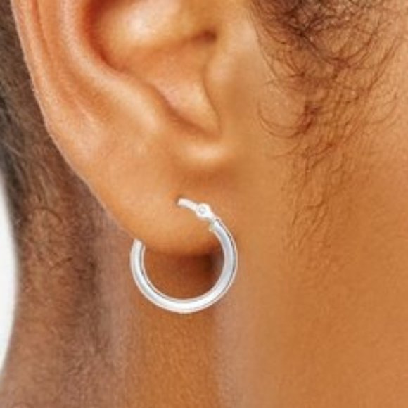 NWT Giani Bernini Sterling Silver Hoops - Picture 3 of 4